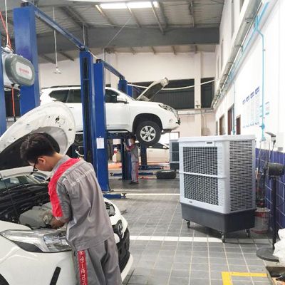 雷豹冷風(fēng)機(jī)MFC16000D 4S店維修間降溫案例